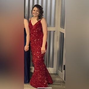 Size 2 red prom dress